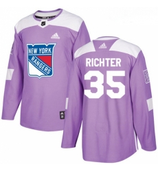 Youth Adidas New York Rangers 35 Mike Richter Authentic Purple Fights Cancer Practice NHL Jersey Youth Adidas New York Rangers 35 Mike Richter Authentic Purple Fights Cancer Practice NHL Jersey