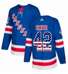 Youth Adidas New York Rangers 42 Brendan Smith Authentic Royal Blue USA Flag Fashion NHL Jersey Youth Adidas New York Rangers 42 Brendan Smith Authentic Royal Blue USA Flag Fashion NHL Jersey