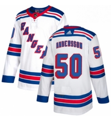 Youth Adidas New York Rangers 50 Lias Andersson Authentic White Away NHL Jersey Youth Adidas New York Rangers 50 Lias Andersson Authentic White Away NHL Jersey