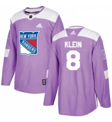 Youth Adidas New York Rangers 8 Kevin Klein Authentic Purple Fights Cancer Practice NHL Jersey Youth Adidas New York Rangers 8 Kevin Klein Authentic Purple Fights Cancer Practice NHL Jersey