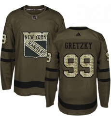 Youth Adidas New York Rangers 99 Wayne Gretzky Authentic Green Salute to Service NHL Jersey Youth Adidas New York Rangers 99 Wayne Gretzky Authentic Green Salute to Service NHL Jersey