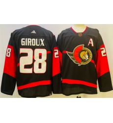 Men Ottawa Senators 28 Claude Giroux Black 2022 23 Reverse Black Stitched Jersey Men Ottawa Senators 28 Claude Giroux Black 2022 23 Reverse Black Stitched Jersey