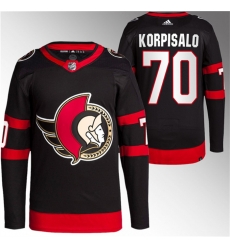 Men Ottawa Senators 70 Joonas Korpisalo Black Stitched Jersey Men Ottawa Senators 70 Joonas Korpisalo Black Stitched Jersey