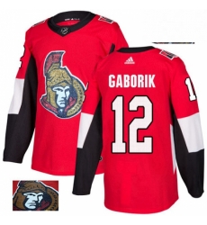 Mens Adidas Ottawa Senators 12 Marian Gaborik Authentic Red Fashion Gold NHL Jersey Mens Adidas Ottawa Senators 12 Marian Gaborik Authentic Red Fashion Gold NHL Jersey