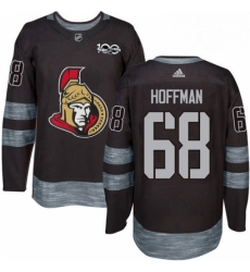 Mens Adidas Ottawa Senators 68 Mike Hoffman Authentic Black 1917 2017 100th Anniversary NHL Jersey Mens Adidas Ottawa Senators 68 Mike Hoffman Authentic Black 1917 2017 100th Anniversary NHL Jersey