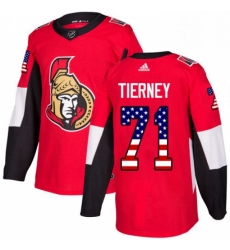 Mens Adidas Ottawa Senators 71 Chris Tierney Authentic Red USA Flag Fashion NHL Jersey Mens Adidas Ottawa Senators 71 Chris Tierney Authentic Red USA Flag Fashion NHL Jersey