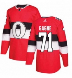 Mens Adidas Ottawa Senators 71 Gabriel Gagne Authentic Red 2017 100 Classic NHL Jersey Mens Adidas Ottawa Senators 71 Gabriel Gagne Authentic Red 2017 100 Classic NHL Jersey