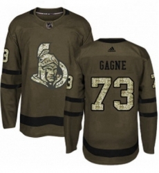 Mens Adidas Ottawa Senators 73 Gabriel Gagne Authentic Green Salute to Service NHL Jersey Mens Adidas Ottawa Senators 73 Gabriel Gagne Authentic Green Salute to Service NHL Jersey