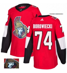 Mens Adidas Ottawa Senators 74 Mark Borowiecki Authentic Red Fashion Gold NHL Jersey Mens Adidas Ottawa Senators 74 Mark Borowiecki Authentic Red Fashion Gold NHL Jersey