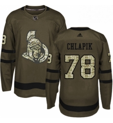 Mens Adidas Ottawa Senators 78 Filip Chlapik Premier Green Salute to Service NHL Jersey Mens Adidas Ottawa Senators 78 Filip Chlapik Premier Green Salute to Service NHL Jersey
