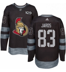 Mens Adidas Ottawa Senators 83 Christian Jaros Authentic Black 1917 2017 100th Anniversary NHL Jersey Mens Adidas Ottawa Senators 83 Christian Jaros Authentic Black 1917 2017 100th Anniversary NHL Jersey