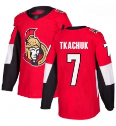 Senators #7 Brady Tkachuk Red Home Authentic Stitched Hockey Jersey Senators #7 Brady Tkachuk Red Home Authentic Stitched Hockey Jersey
