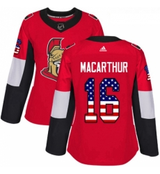Womens Adidas Ottawa Senators 16 Clarke MacArthur Authentic Red USA Flag Fashion NHL Jersey Womens Adidas Ottawa Senators 16 Clarke MacArthur Authentic Red USA Flag Fashion NHL Jersey
