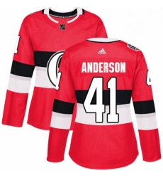 Womens Adidas Ottawa Senators 41 Craig Anderson Authentic Red 2017 100 Classic NHL Jersey Womens Adidas Ottawa Senators 41 Craig Anderson Authentic Red 2017 100 Classic NHL Jersey