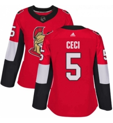 Womens Adidas Ottawa Senators 5 Cody Ceci Premier Red Home NHL Jersey Womens Adidas Ottawa Senators 5 Cody Ceci Premier Red Home NHL Jersey