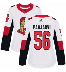 Womens Adidas Ottawa Senators 56 Magnus Paajarvi Authentic White Away NHL Jersey Womens Adidas Ottawa Senators 56 Magnus Paajarvi Authentic White Away NHL Jersey