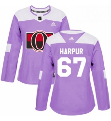 Womens Adidas Ottawa Senators 67 Ben Harpur Authentic Purple Fights Cancer Practice NHL Jersey Womens Adidas Ottawa Senators 67 Ben Harpur Authentic Purple Fights Cancer Practice NHL Jersey