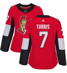 Womens Adidas Ottawa Senators 7 Kyle Turris Premier Red Home NHL Jersey Womens Adidas Ottawa Senators 7 Kyle Turris Premier Red Home NHL Jersey