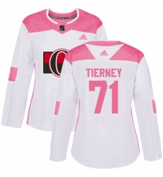 Womens Adidas Ottawa Senators 71 Chris Tierney Authentic White Pink Fashion NHL Jersey Womens Adidas Ottawa Senators 71 Chris Tierney Authentic White Pink Fashion NHL Jersey