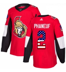 Youth Adidas Ottawa Senators 2 Dion Phaneuf Authentic Red USA Flag Fashion NHL Jersey Youth Adidas Ottawa Senators 2 Dion Phaneuf Authentic Red USA Flag Fashion NHL Jersey