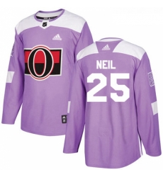 Youth Adidas Ottawa Senators 25 Chris Neil Authentic Purple Fights Cancer Practice NHL Jersey Youth Adidas Ottawa Senators 25 Chris Neil Authentic Purple Fights Cancer Practice NHL Jersey