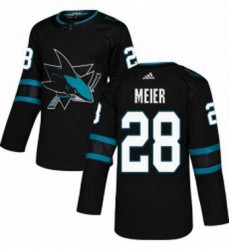 Mens Adidas San Jose Sharks 28 Timo Meier Premier Black Alternate NHL Jersey Mens Adidas San Jose Sharks 28 Timo Meier Premier Black Alternate NHL Jersey