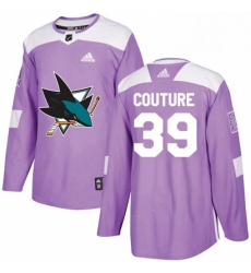 Mens Adidas San Jose Sharks 39 Logan Couture Authentic Purple Fights Cancer Practice NHL Jersey Mens Adidas San Jose Sharks 39 Logan Couture Authentic Purple Fights Cancer Practice NHL Jersey