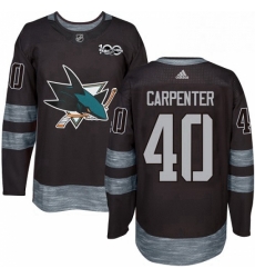 Mens Adidas San Jose Sharks 40 Ryan Carpenter Premier Black 1917 2017 100th Anniversary NHL Jersey Mens Adidas San Jose Sharks 40 Ryan Carpenter Premier Black 1917 2017 100th Anniversary NHL Jersey