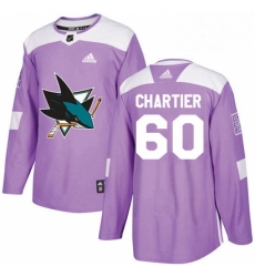Mens Adidas San Jose Sharks 60 Rourke Chartier Authentic Purple Fights Cancer Practice NHL Jersey Mens Adidas San Jose Sharks 60 Rourke Chartier Authentic Purple Fights Cancer Practice NHL Jersey