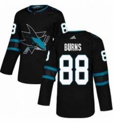 Mens Adidas San Jose Sharks 88 Brent Burns Premier Black Alternate NHL Jersey Mens Adidas San Jose Sharks 88 Brent Burns Premier Black Alternate NHL Jersey