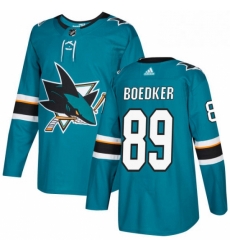 Mens Adidas San Jose Sharks 89 Mikkel Boedker Authentic Teal Green Home NHL Jersey Mens Adidas San Jose Sharks 89 Mikkel Boedker Authentic Teal Green Home NHL Jersey