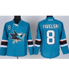 San Jose Sharks 8 Joe Pavelski Green Jersey New Style San Jose Sharks 8 Joe Pavelski Green Jersey New Style