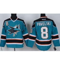 San Jose Sharks 8 Joe Pavelski Green NHL Jerseys San Jose Sharks 8 Joe Pavelski Green NHL Jerseys
