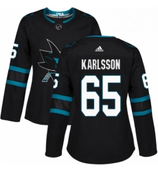Womens Adidas San Jose Sharks 65 Erik Karlsson Premier Black Alternate NHL Jersey Womens Adidas San Jose Sharks 65 Erik Karlsson Premier Black Alternate NHL Jersey