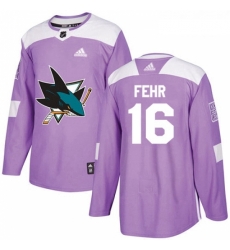 Youth Adidas San Jose Sharks 16 Eric Fehr Authentic Purple Fights Cancer Practice NHL Jersey Youth Adidas San Jose Sharks 16 Eric Fehr Authentic Purple Fights Cancer Practice NHL Jersey