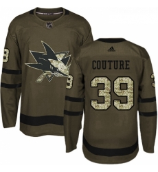 Youth Adidas San Jose Sharks 39 Logan Couture Authentic Green Salute to Service NHL Jersey Youth Adidas San Jose Sharks 39 Logan Couture Authentic Green Salute to Service NHL Jersey
