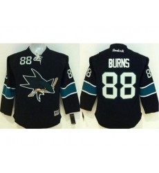 Youth San Jose Sharks #88 Brent Burns Black Stitched NHL Jersey Youth San Jose Sharks #88 Brent Burns Black Stitched NHL Jersey