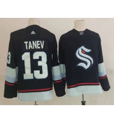 Men Seattle Kraken 13 Brandon Tanev Navy Blue Adidas Stitched NHL Jersey Men Seattle Kraken 13 Brandon Tanev Navy Blue Adidas Stitched NHL Jersey