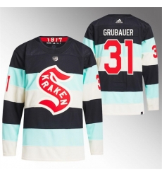 Men Seattle Kraken 31 Philipp Grubauer 2024 Deep Sea Blue Winter Classic Stitched Jersey Men Seattle Kraken 31 Philipp Grubauer 2024 Deep Sea Blue Winter Classic Stitched Jersey