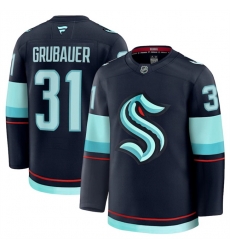 Men Seattle Kraken 31 Philipp Grubauer Navy 2024 25 Home Stitched Hockey Jersey Men Seattle Kraken 31 Philipp Grubauer Navy 2024 25 Home Stitched Hockey Jersey
