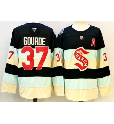 Men Seattle Kraken 37 Yanni Gourde Deep Sea Blue Winter Classic With A Patch Stitched Hockey Jersey Men Seattle Kraken 37 Yanni Gourde Deep Sea Blue Winter Classic With A Patch Stitched Hockey Jersey