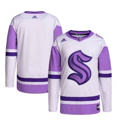 Men Seattle Kraken Blank White Purple Stitched Jersey Men Seattle Kraken Blank White Purple Stitched Jersey