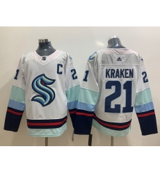 Seattle Kraken 21 Kraken White Adidas Jersey Seattle Kraken 21 Kraken White Adidas Jersey