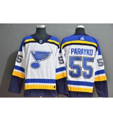 Blues 55 Colton Parayko White Adidas Jersey Blues 55 Colton Parayko White Adidas Jersey