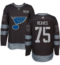 Blues #75 Ryan Reaves Black 1917 2017 100th Anniversary Stitched NHL Jersey Blues #75 Ryan Reaves Black 1917 2017 100th Anniversary Stitched NHL Jersey