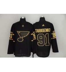 Blues 91 Vladimir Tarasenko Black Gold Adidas Jersey Blues 91 Vladimir Tarasenko Black Gold Adidas Jersey