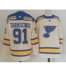 Men St Louis Blues 91 Vladimir Tarasenko Cream 2022 Winter Classic Authentic Jersey Men St Louis Blues 91 Vladimir Tarasenko Cream 2022 Winter Classic Authentic Jersey