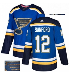 Mens Adidas St Louis Blues 12 Zach Sanford Authentic Royal Blue Fashion Gold NHL Jersey Mens Adidas St Louis Blues 12 Zach Sanford Authentic Royal Blue Fashion Gold NHL Jersey