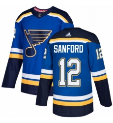 Mens Adidas St Louis Blues 12 Zach Sanford Premier Royal Blue Home NHL Jersey Mens Adidas St Louis Blues 12 Zach Sanford Premier Royal Blue Home NHL Jersey