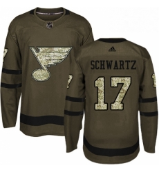 Mens Adidas St Louis Blues 17 Jaden Schwartz Premier Green Salute to Service NHL Jersey Mens Adidas St Louis Blues 17 Jaden Schwartz Premier Green Salute to Service NHL Jersey